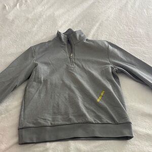 Boss Men's Silver Zip-Up Sweater